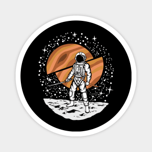 Astronaut samurai Magnet